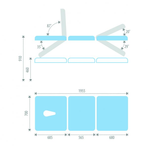 3 SECTION BARIATRIC COUCH - Image 3