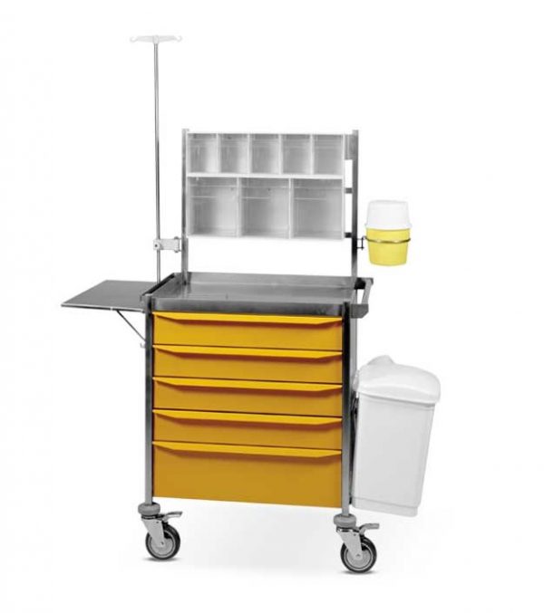 MEDICINE TROLLEY - STAINLESS STEEL